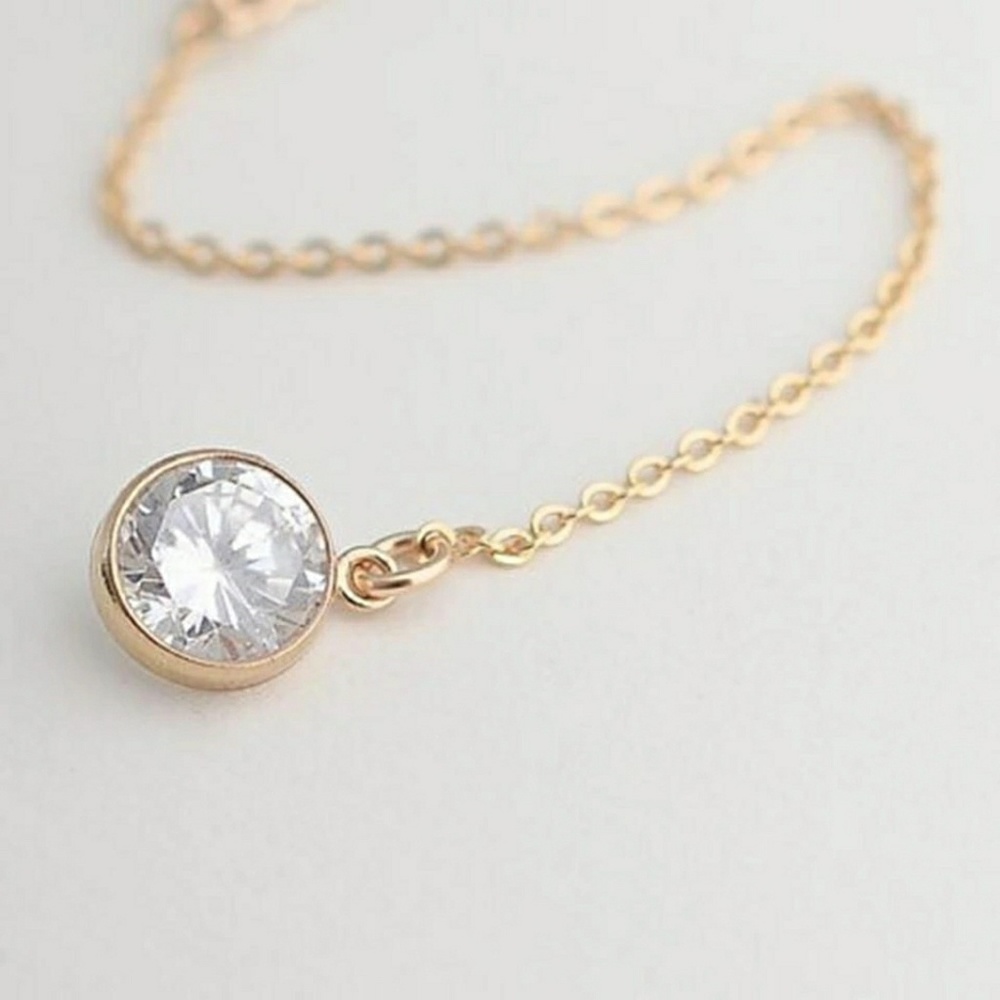 Boho Style Necklace - Rhinestone Necklace - Picture 4 of 5